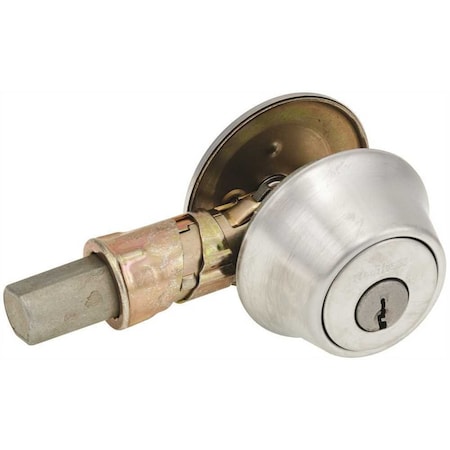 660 SINGLE CYLINDER DEADBOLT ADJ DI BS KW1 D CHROME Polished Brass